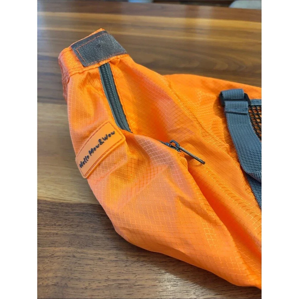 Hello Mow & Wow Orange and Mesh Animal Dog Cat Transport Travel Grooming Bag